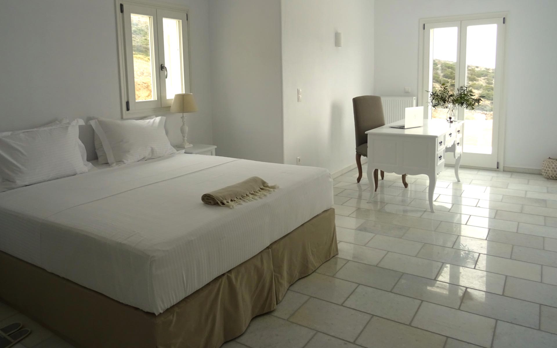 One of the Bedrooms of Artemis Villa in Antiparos