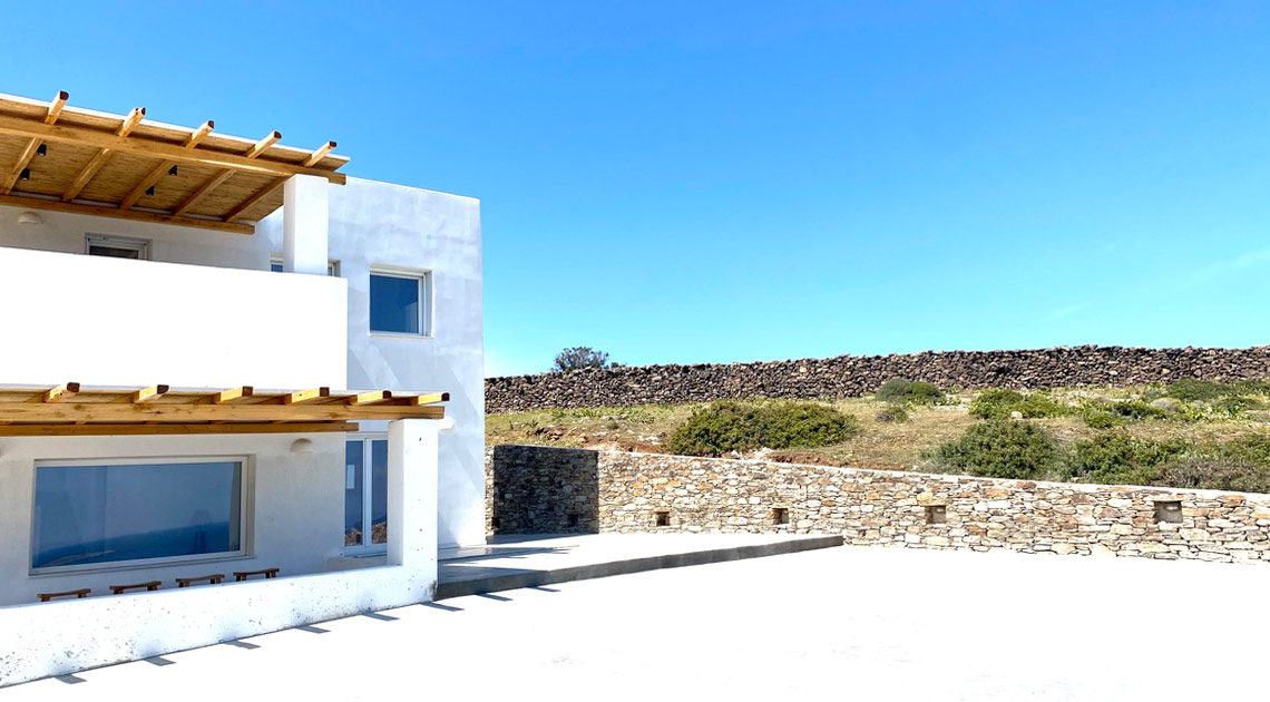 Artemis Sky Villa Exterior View - Artemis Antiparos Villas