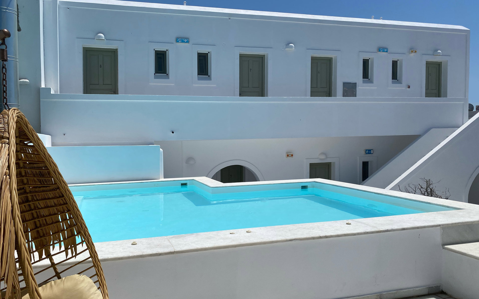 Pool at Artemis Hotel in Antiparos